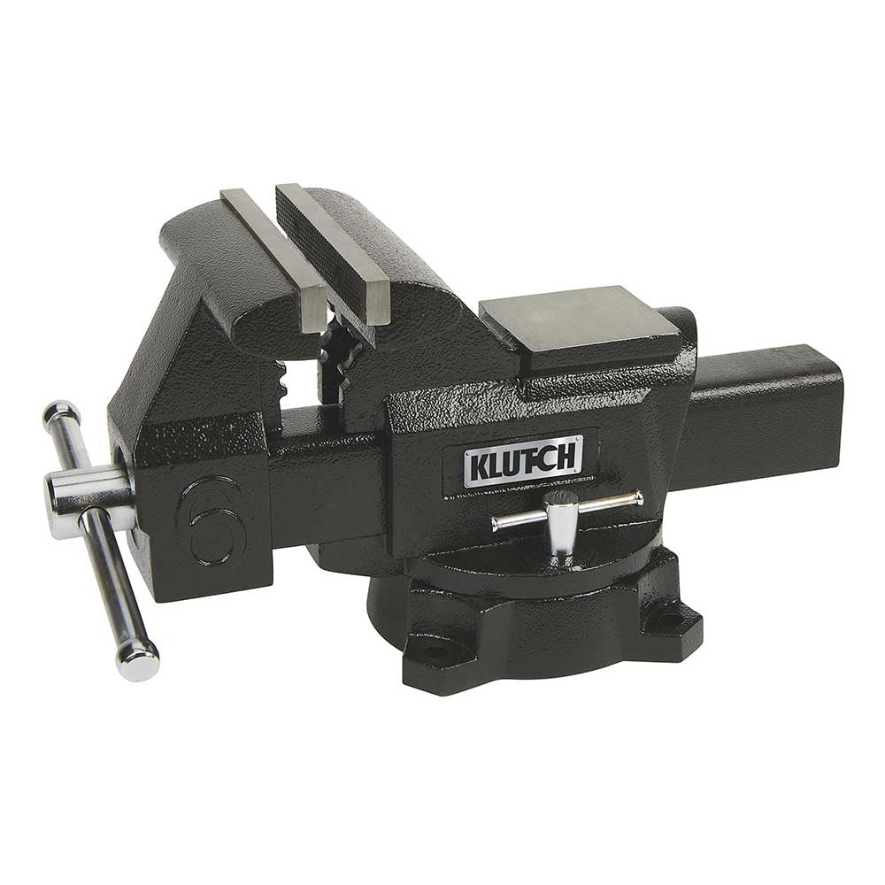 Klutch Heavy-Duty Carbon Steel Bench Vise With 6" Jaw (4911979)