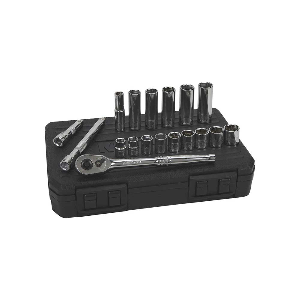 3/8" Drive, 18 Piece Metric Klutch Drive Socket Set (41238)