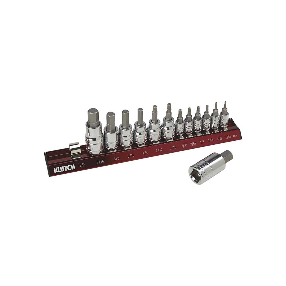 3 Piece SAE Klutch Hex Bit Socket Set (41519)