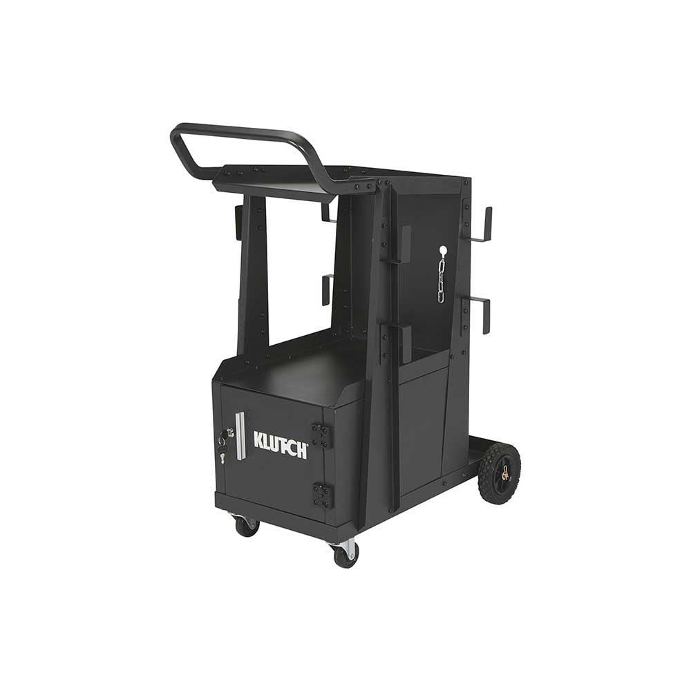 Klutch 2-Tier Welding Cart with Locking Cabinet (106980)