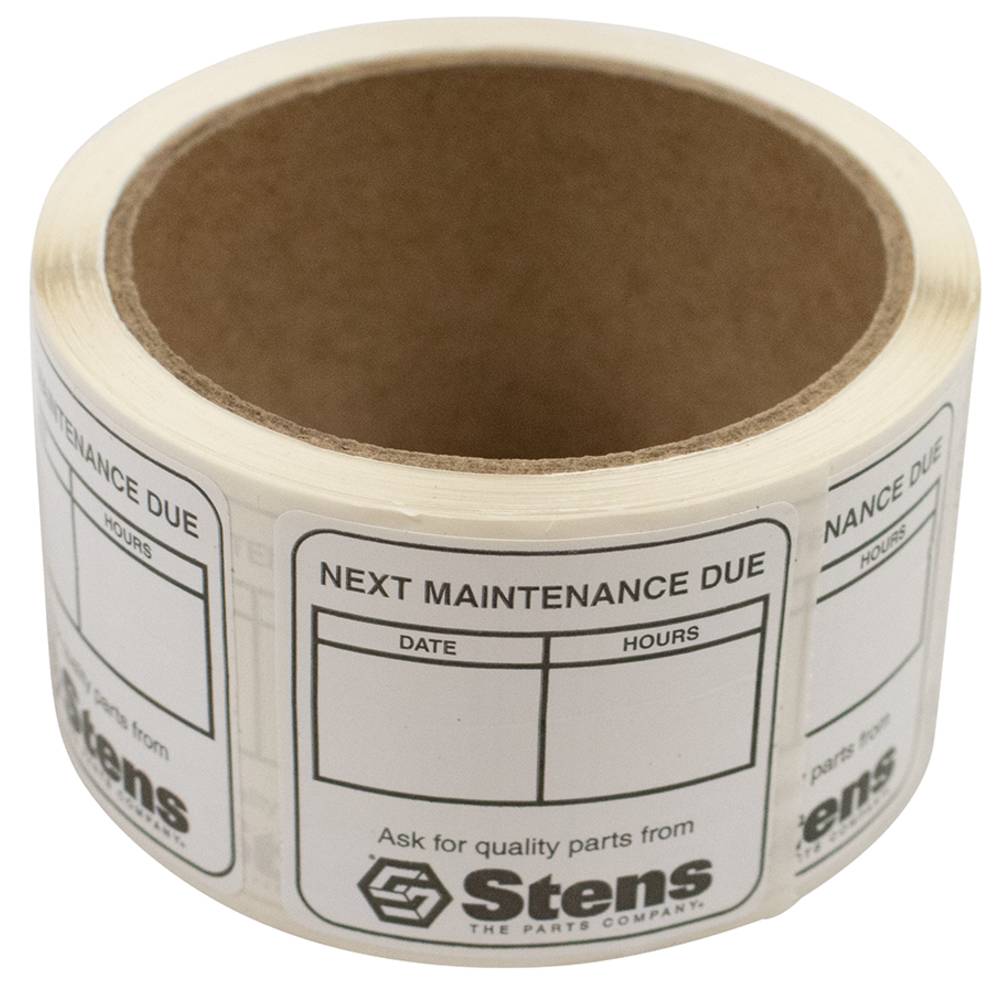 200 Stens Maintenance Reminder Labels 2" W x 2" L (Stens 051-141)