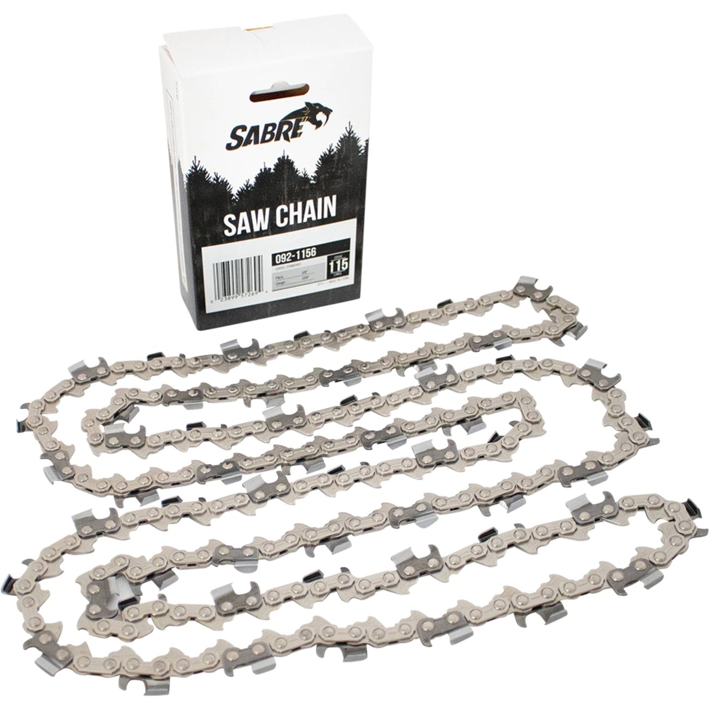 Sabre Chain Pre-Cut Loop 115 DL 3/8", .058", Chisel Standard (Stens 092-1156)
