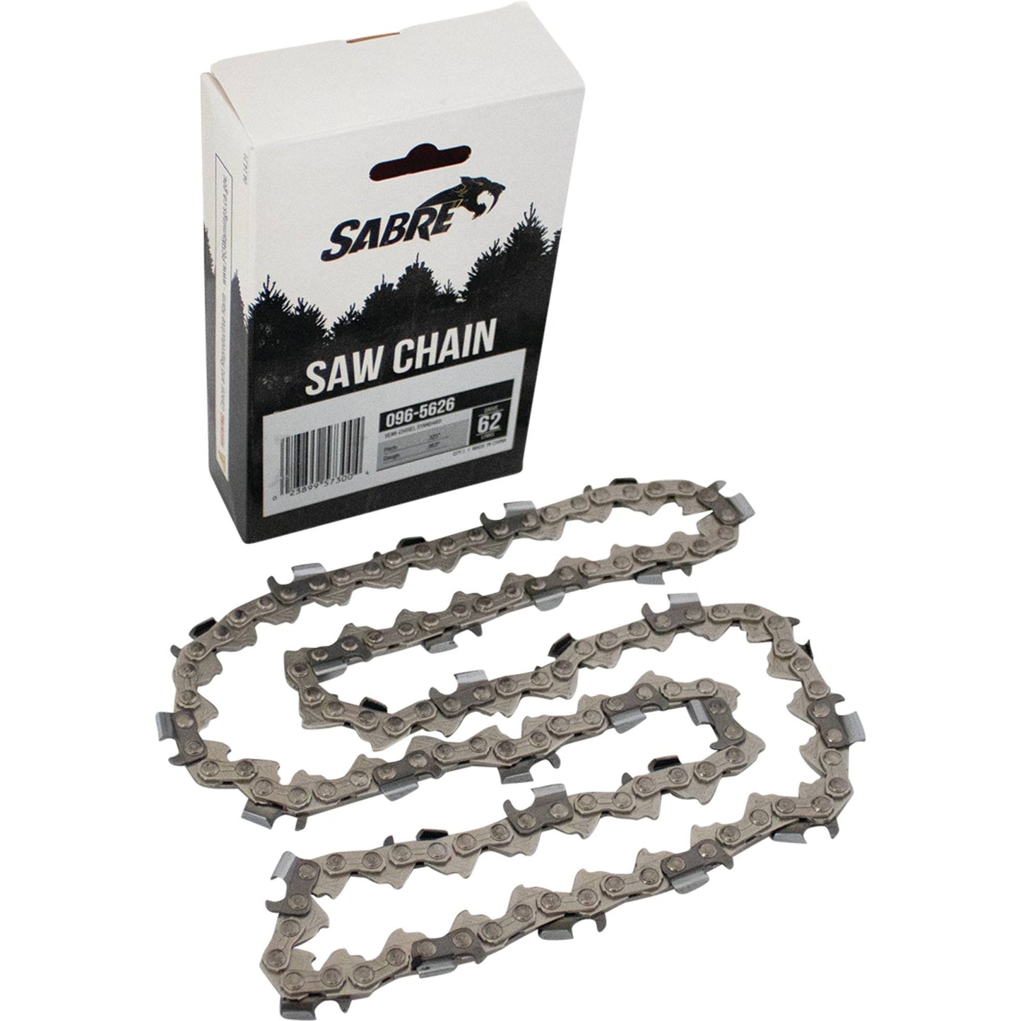 Sabre Chain Pre-Cut Loop 62 DL .325", .063", Semi-Chisel Standard (Stens 096-5626)