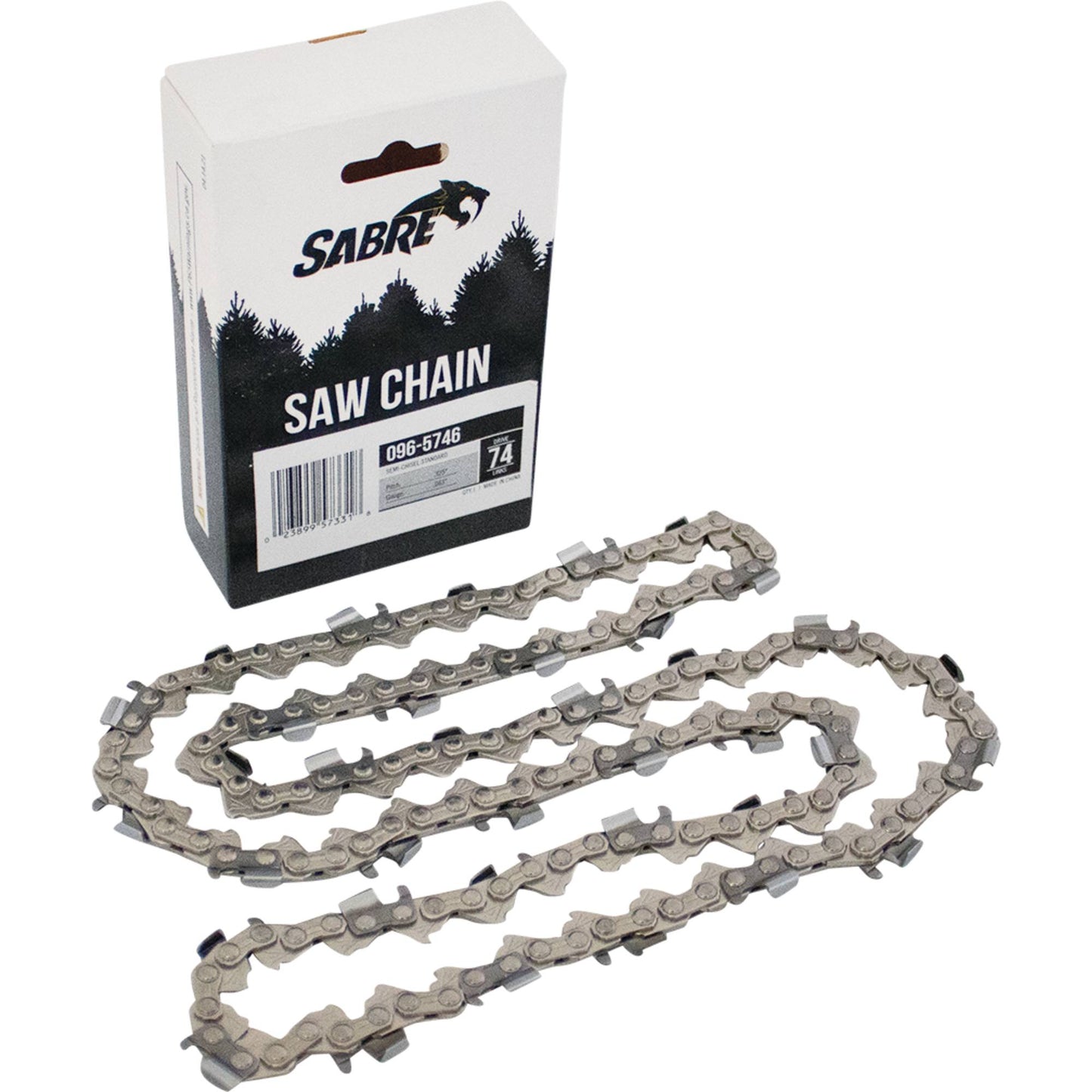 Sabre Chain Pre-Cut Loop 74 DL .325", .063", Semi-Chisel Standard (Stens 096-5746)