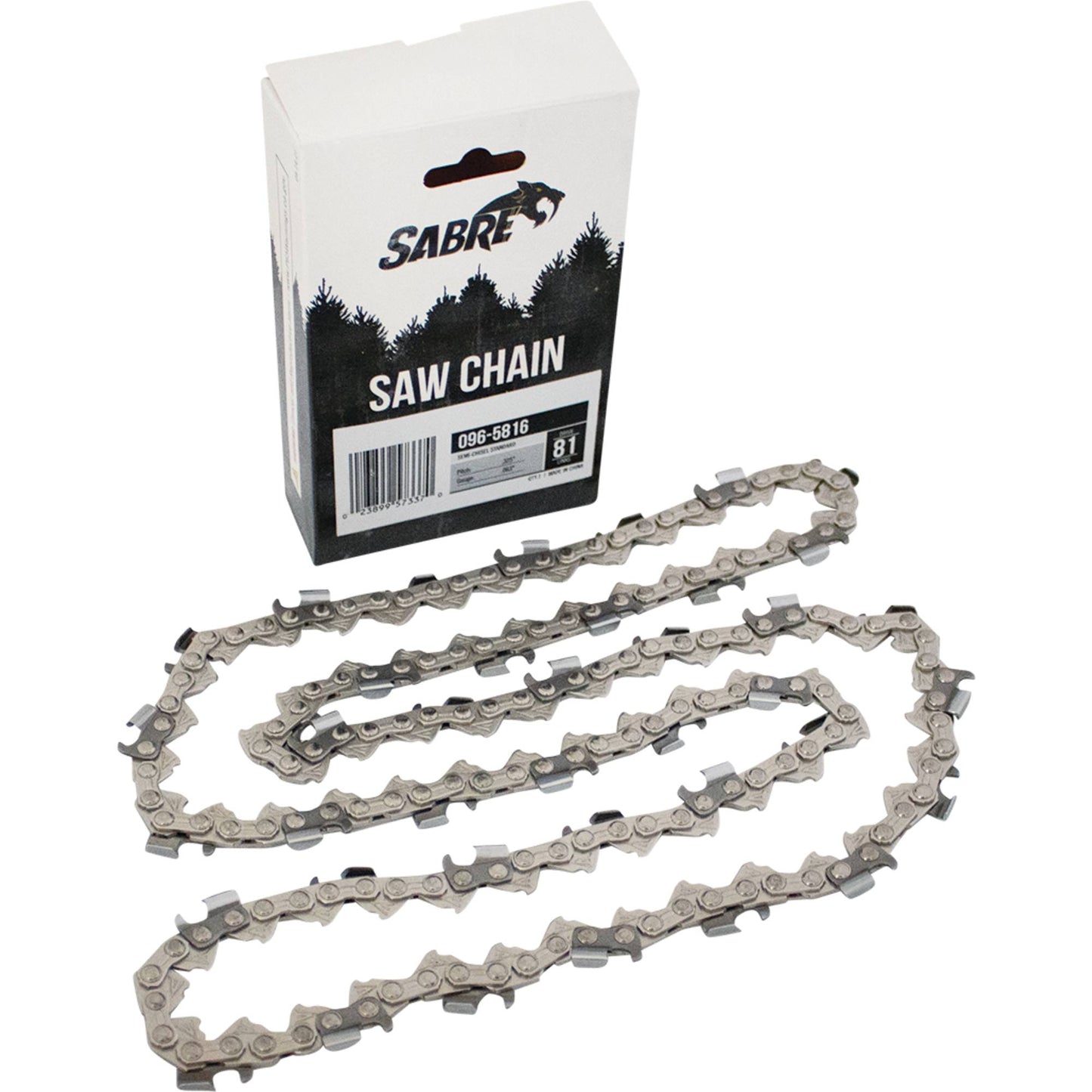 Sabre Chain Pre-Cut Loop 81 DL .325", .063", Semi-Chisel Standard (Stens 096-5816)