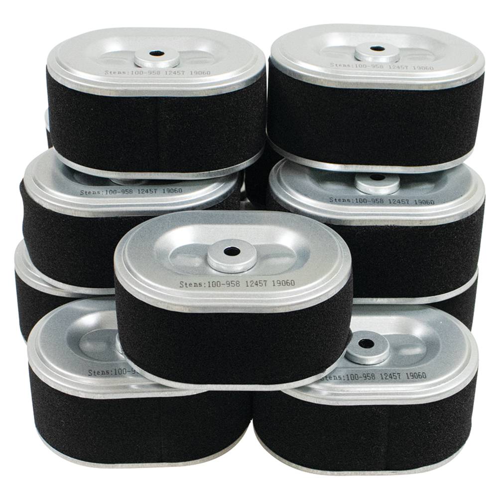 12 Stens Air Filter Combo Shop Pack Honda 17210-ZE0-505 (Stens 100-984)