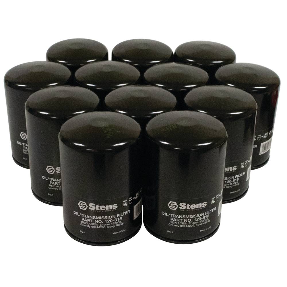 12 Stens Transmission Filter Shop Pack Scag 48758 (Stens 120-818-12)