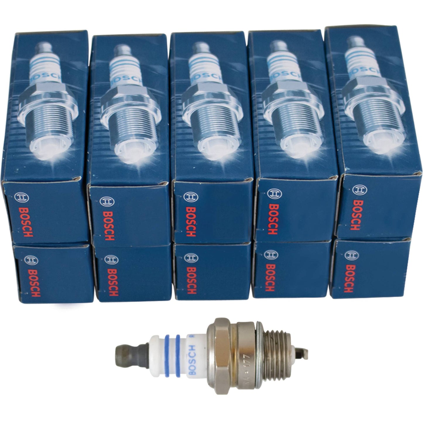 10 Bosch Spark Plug Bosch 7547/WSR6F (Stens 130-124-10)