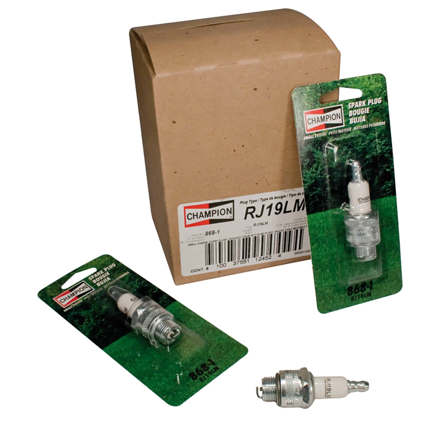 8 Champion Spark Plug Champion 868-1/RJ19LM (Stens 130-421-8)