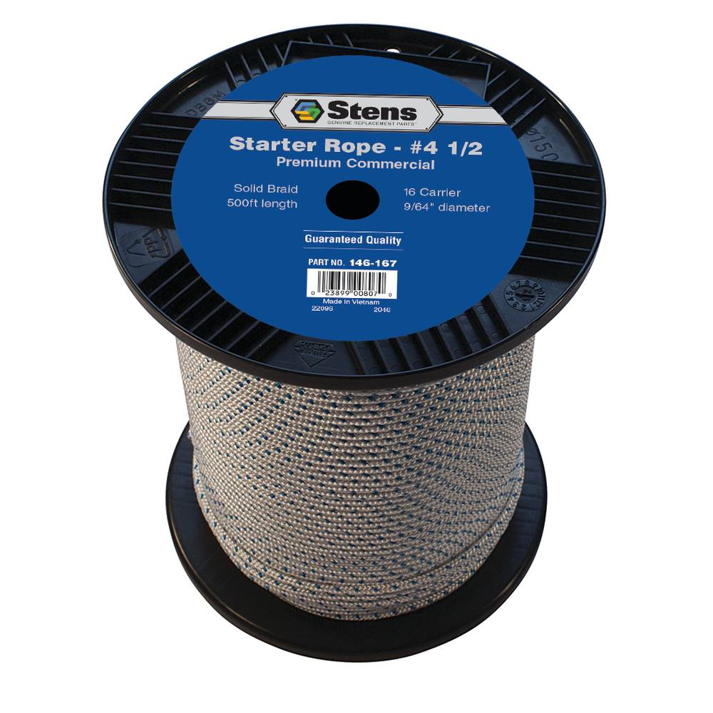 Stens 500' Solid Braid Starter Rope #4 1/2 Solid Braid (Stens 146-167)
