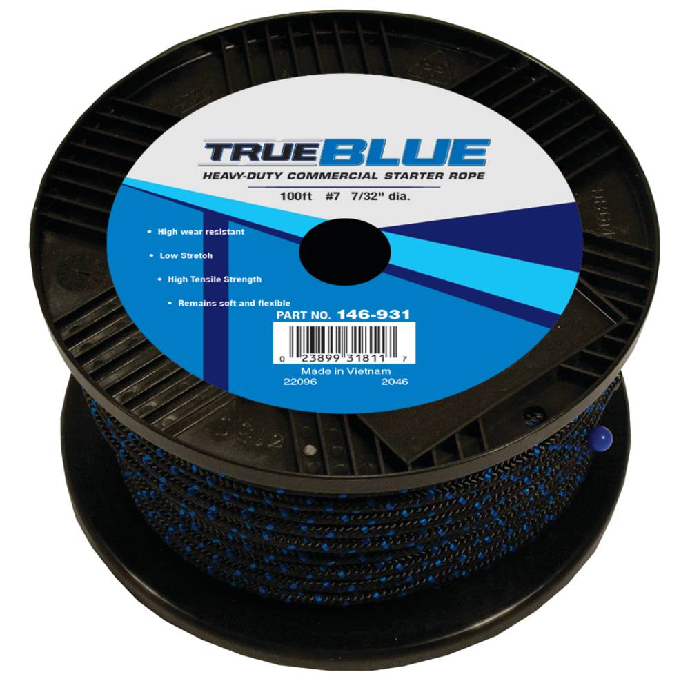TrueBlue 100' Starter Rope #7 Solid Braid (Stens 146-931)
