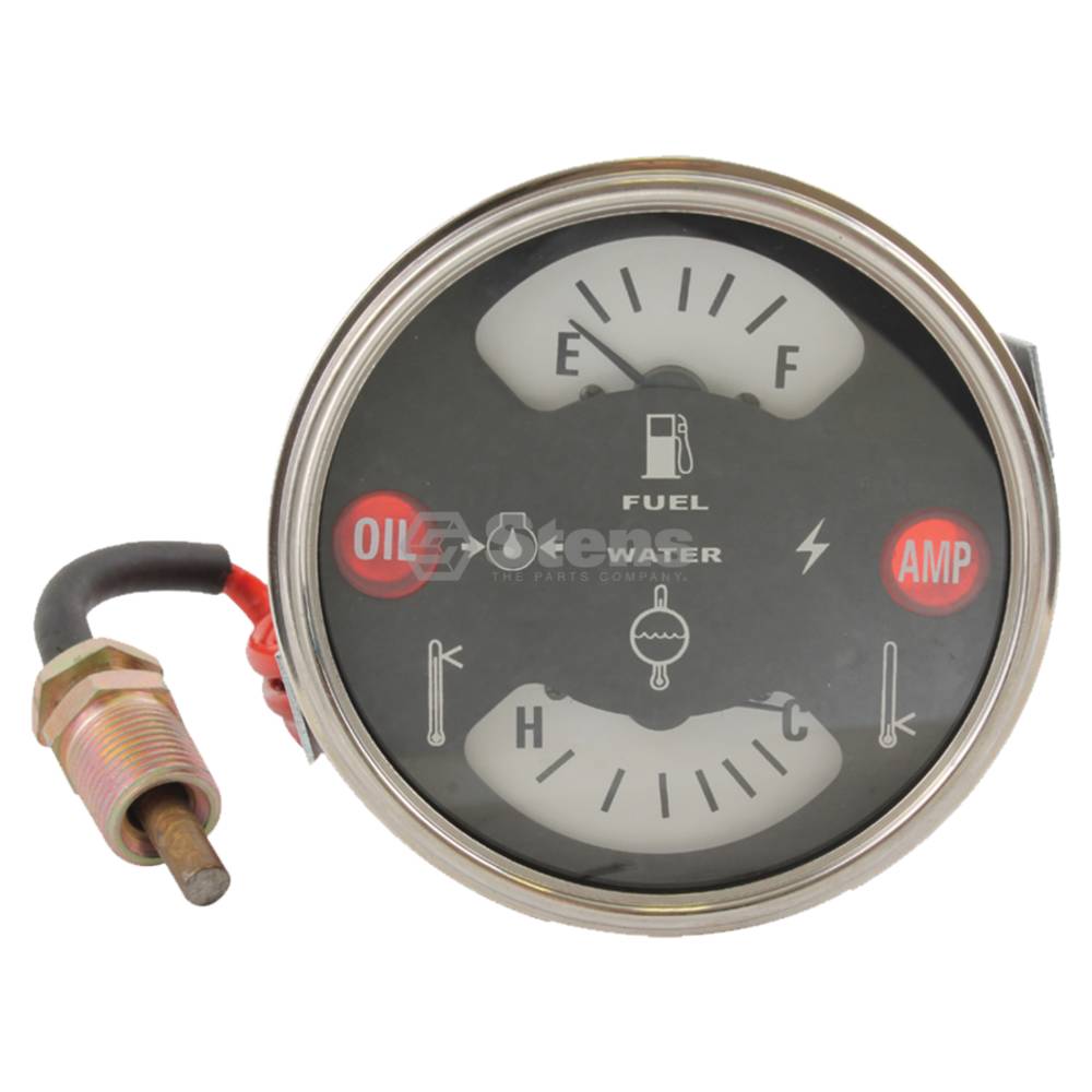 Atlantic Quality Parts Fuel/Temperature Gauge CaseIH 396380R91 (Stens 1707-0502)