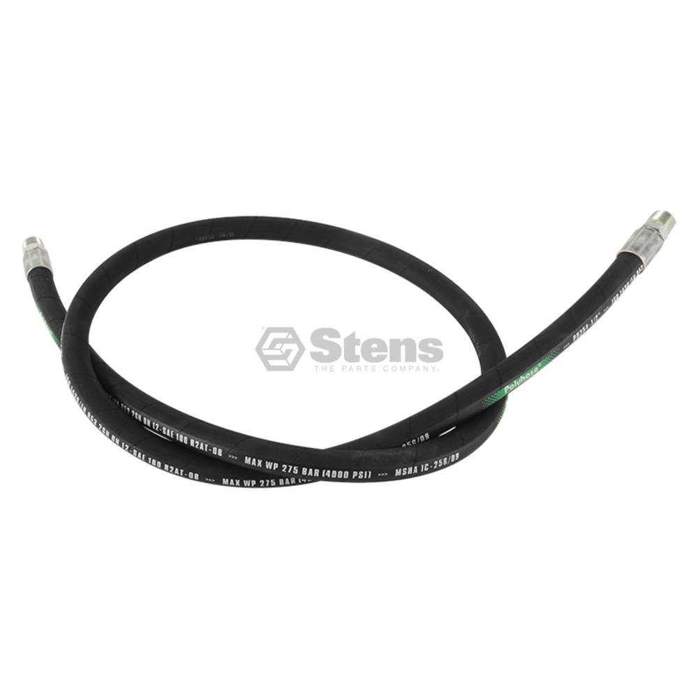Atlantic Quality Parts Hydraulic Hose 1/2" x 72" SAE 100 R2AT 2 wire (Stens 3001-0110)