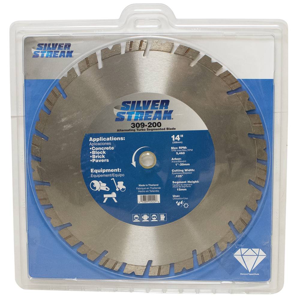 Silver Streak Turbo Segmented Blade 14" Alternating Turbo Segmented Blade (Stens 309-200)