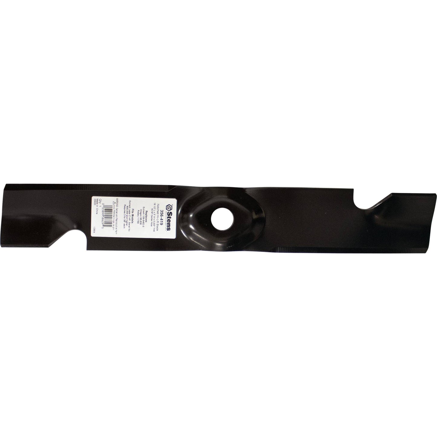 Stens Notched Hi-Lift Blade Exmark 109-6462-S (Stens 356-419)