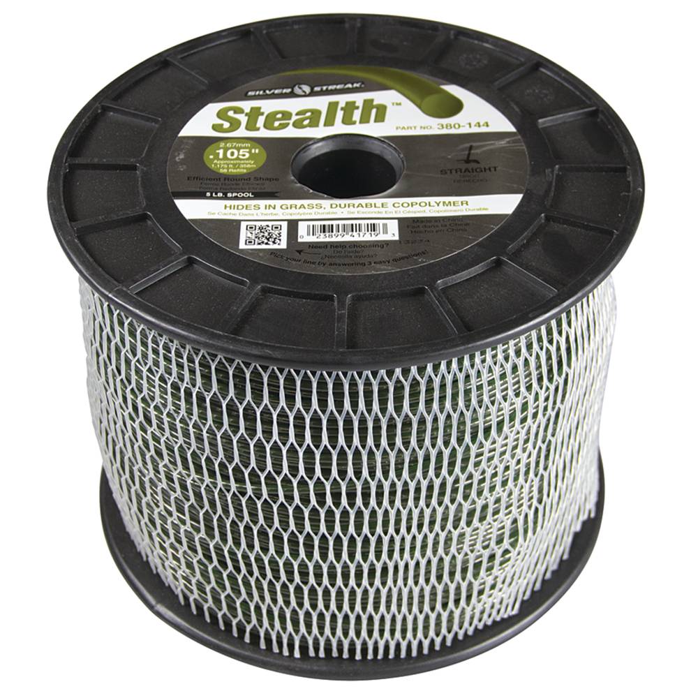 Silver Streak Stealth Trimmer Line .105 5 lb. Spool (Stens 380-144)