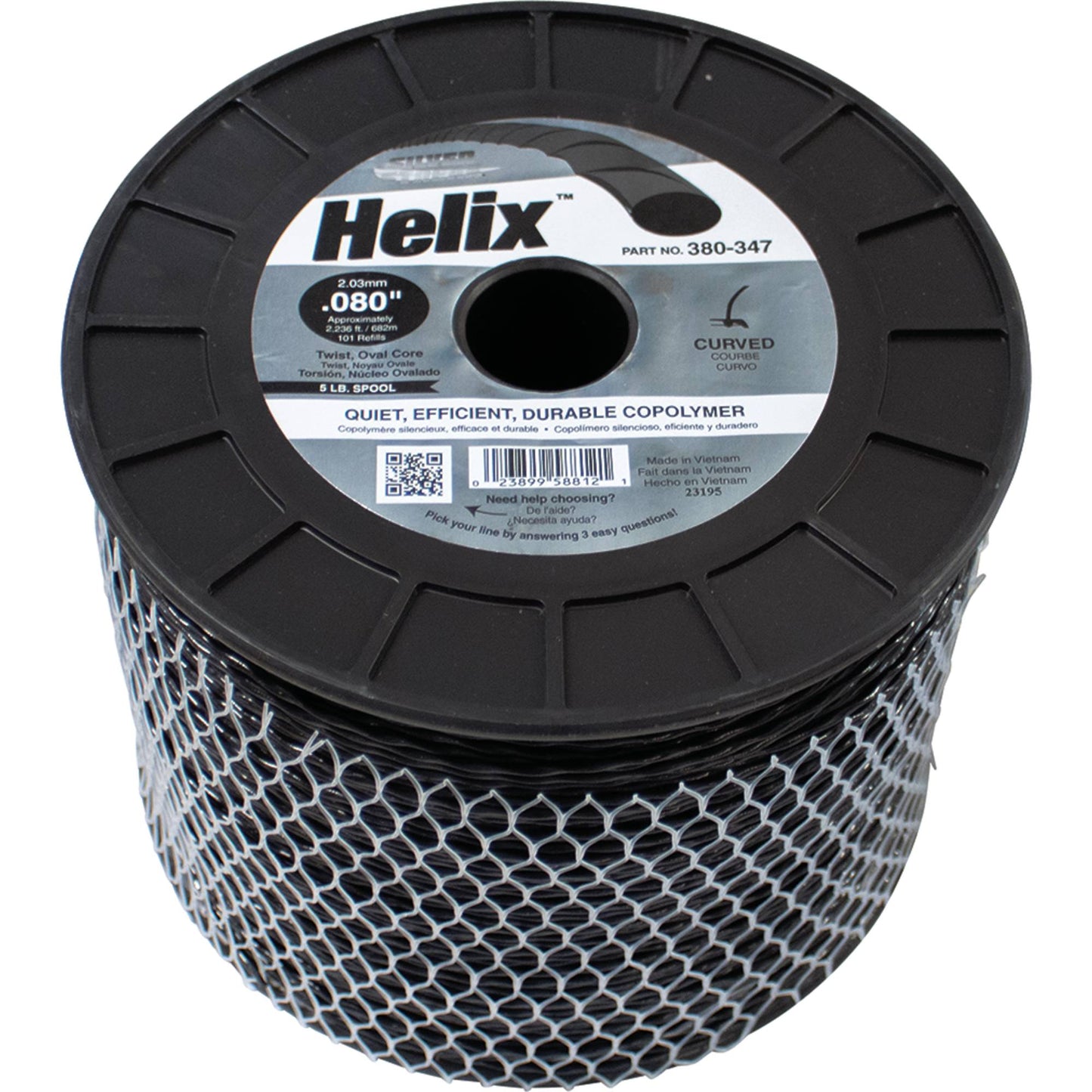 Silver Streak Helix Trimmer Line .080 5 lb. Spool (Stens 380-347)