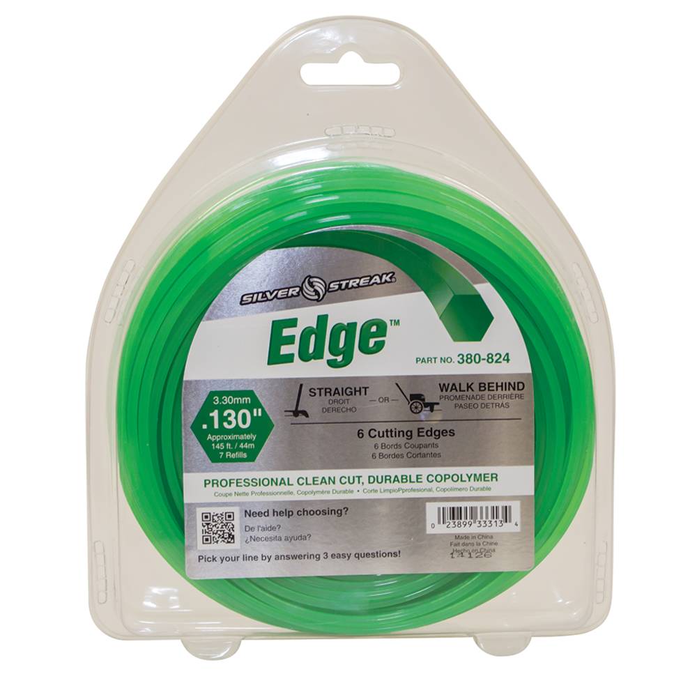 Silver Streak Edge Trimmer Line .130 1 lb. Donut (Stens 380-824)