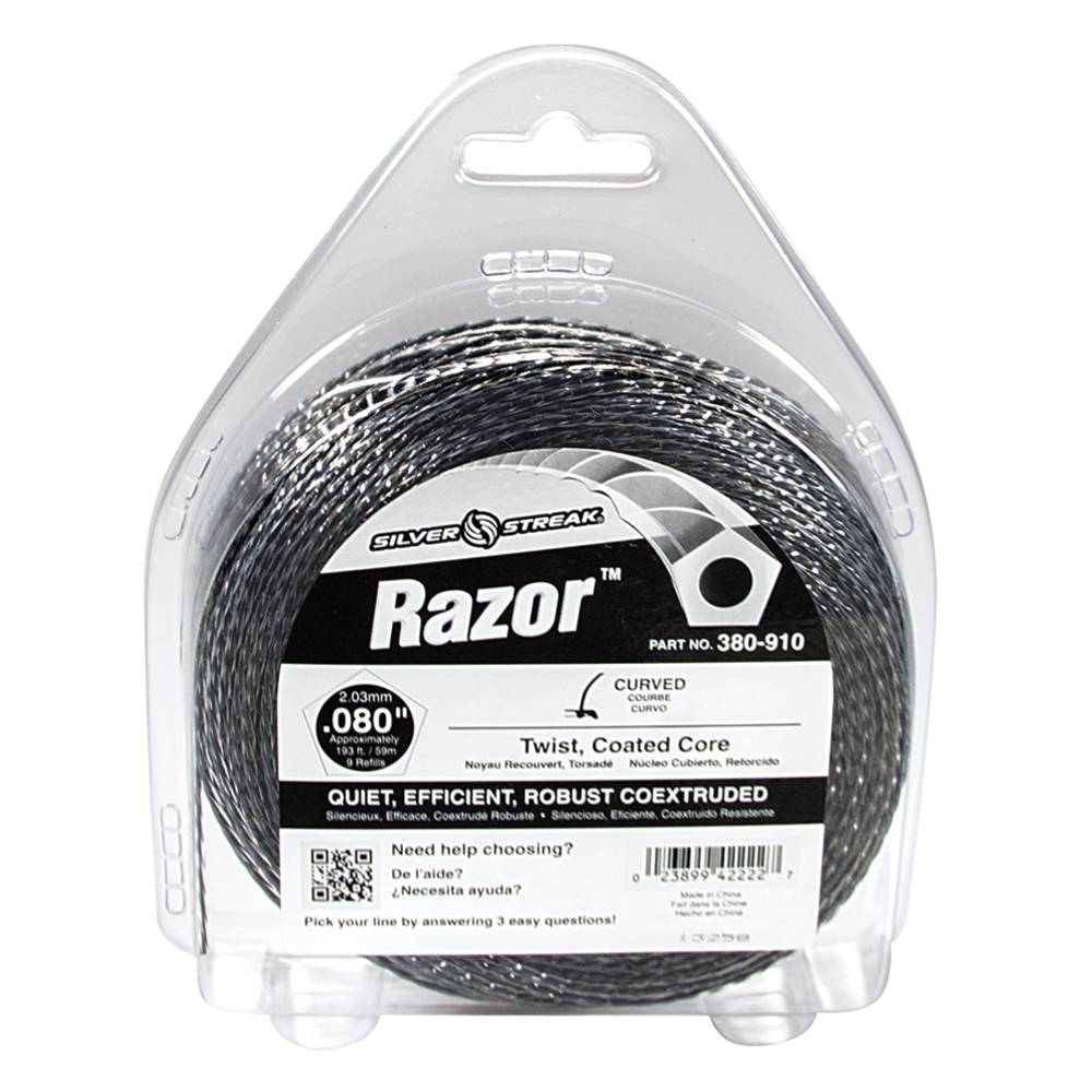 Silver Streak Razor Trimmer Line .080 1/2 lb. Donut (Stens 380-910)