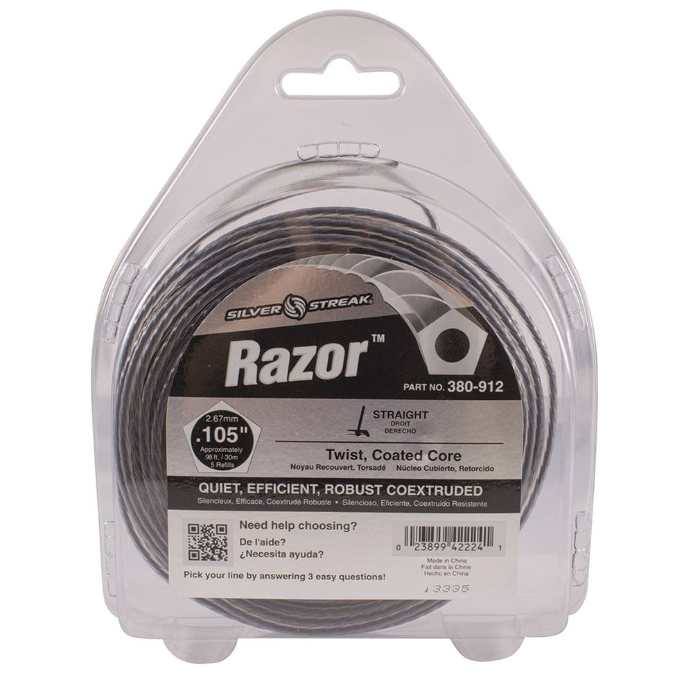 Silver Streak Razor Trimmer Line .105 1/2 lb. Donut (Stens 380-912)