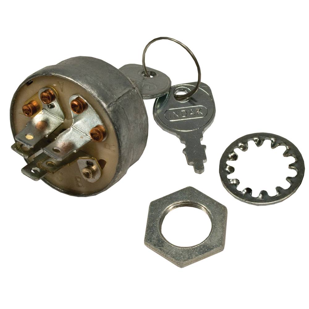 Indak Ignition Switch Toro 103990 (Stens 430-512)