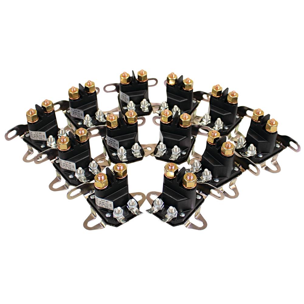 12 Stens Starter Solenoid Shop Pack Universal Double Terminal (Stens 435-435-12)