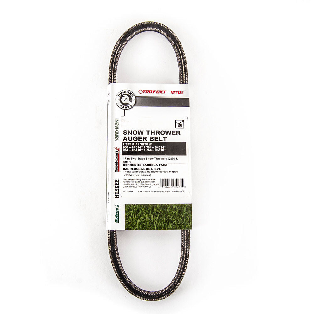 MTD Snow Blower Snow Blower Auger Belt - 954-05110