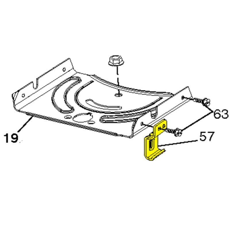 Husqvarna Riding Mower Bracket Upstop for 2348LS, 2754GLS (532197246)