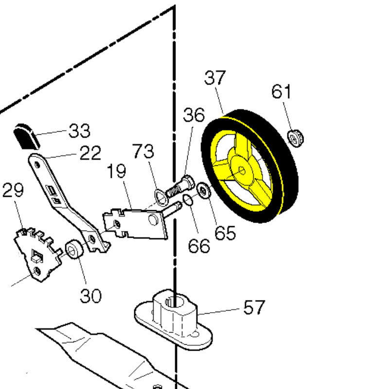 Husqvarna Walk Behind Mower Wheel 8 X 1.75 (532401273)