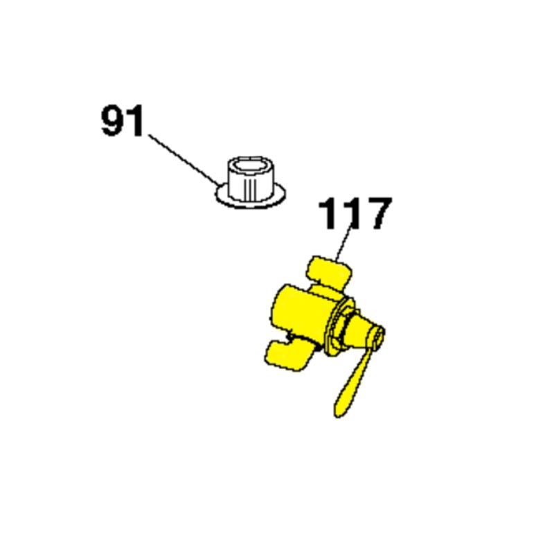 Husqvarna Riding Mower Reserve Fuel Valve (532420828)