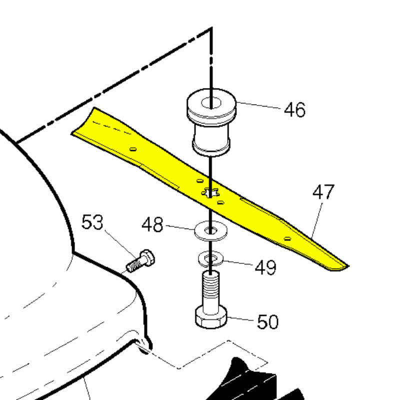 Husqvarna Walk Behind Mower Blade for 22" fits HD775HW (532421825)