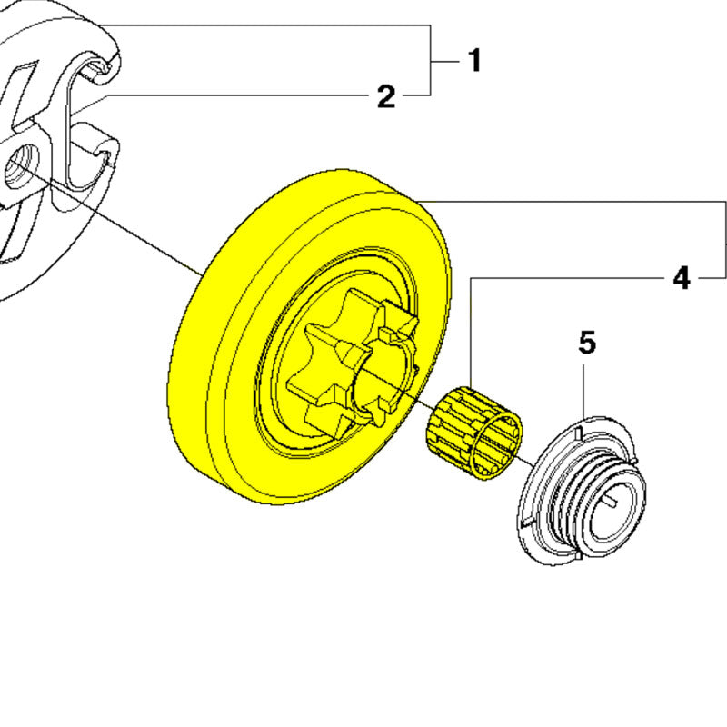 Husqvarna Chainsaw Clutch Drum 7 Tooth for 455, 460, 461 (537291604)