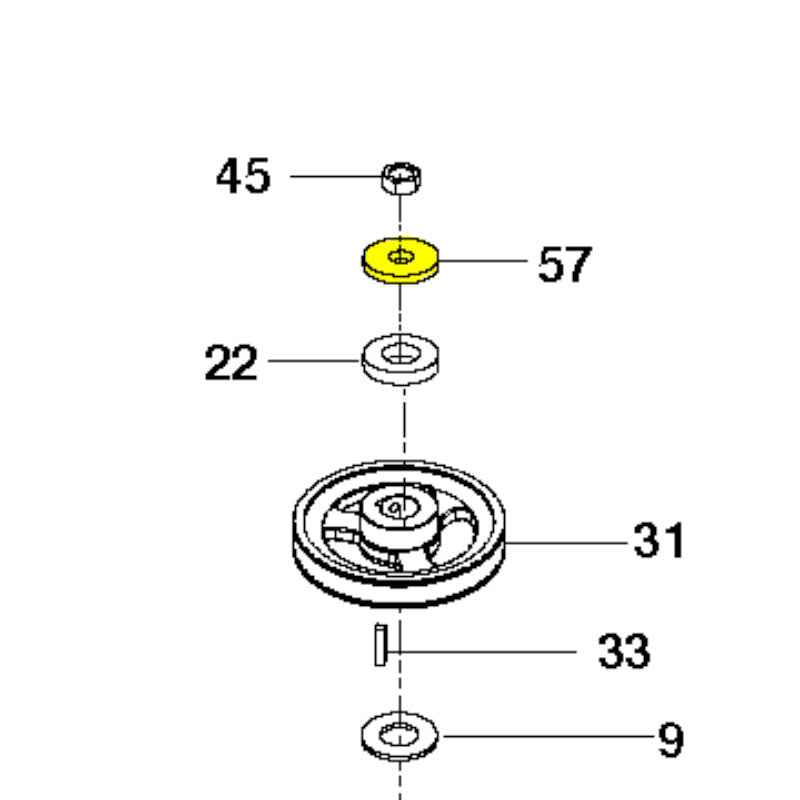 Husqvarna Riding Mower Washer Support for W3212, W3213 (539102243)