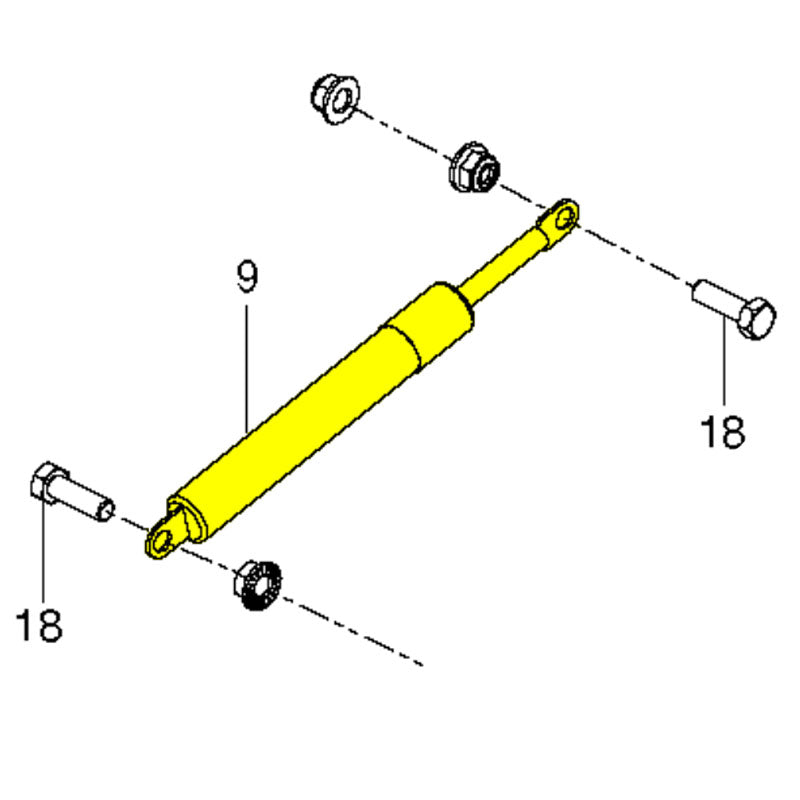 Husqvarna Riding Mower Steering Damper for Zero Turn (539102720)