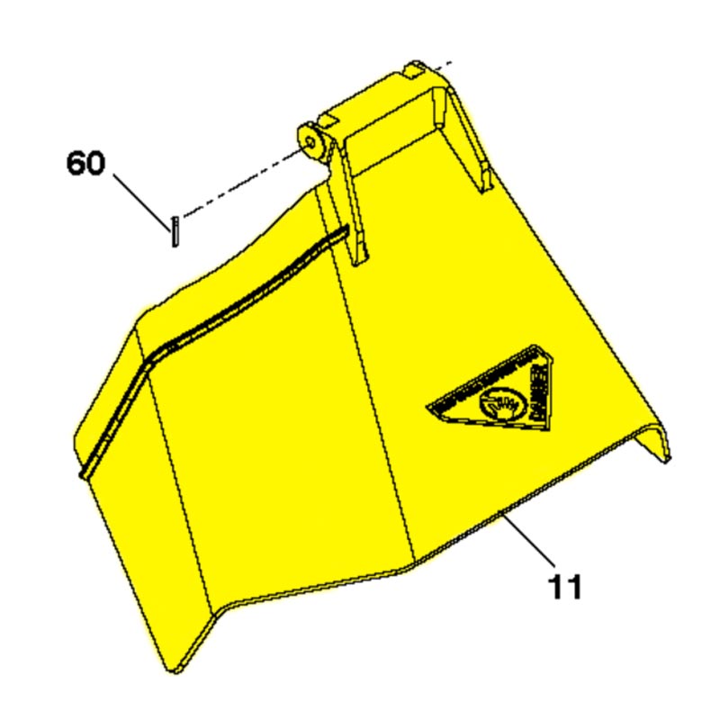 Husqvarna Discharge Chute for 42" Riding Mower (539110731)