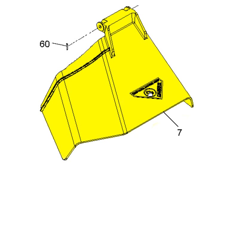 Husqvarna Riding Mower Discharge Chute for 52" Units (539110733)