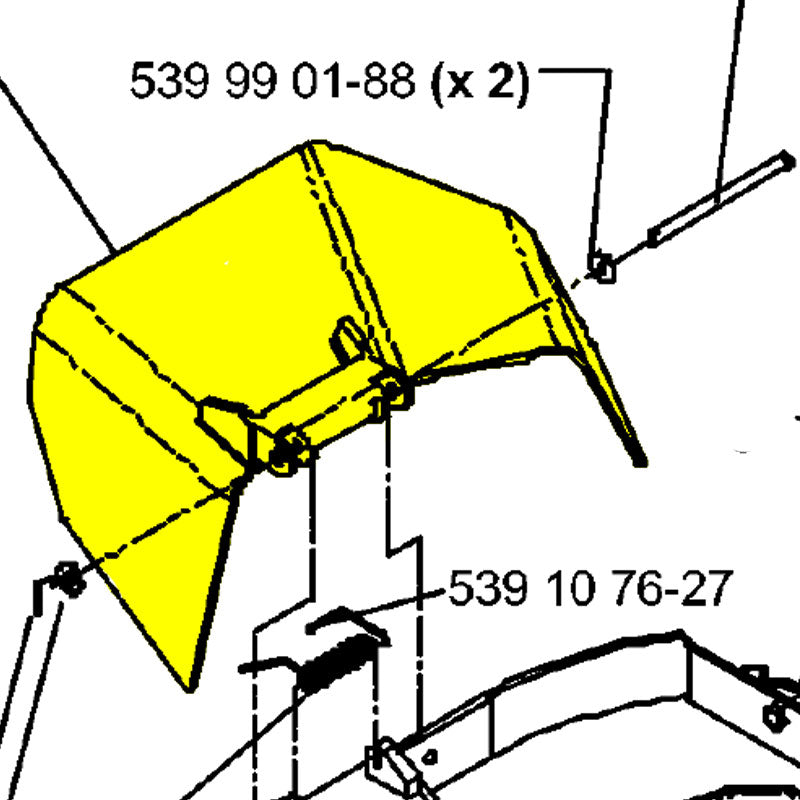 Husqvarna Riding Mower Discharge Chute (539110734)