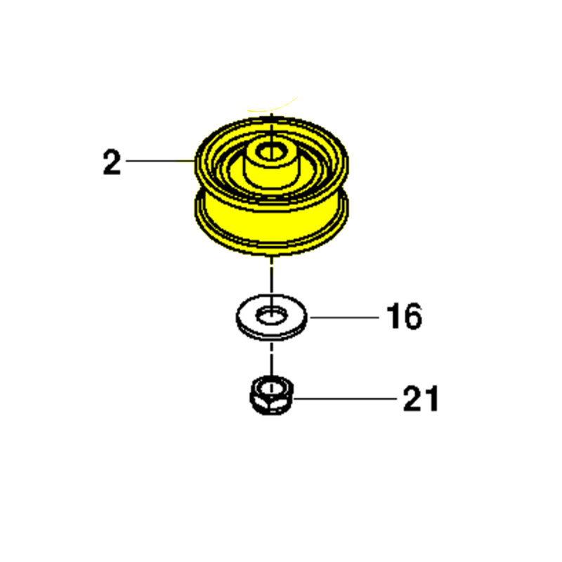 Husqvarna Riding Mower Idler Pulley for 380ZX, RZ3016, RZ4216, RZ3016 (539120812)