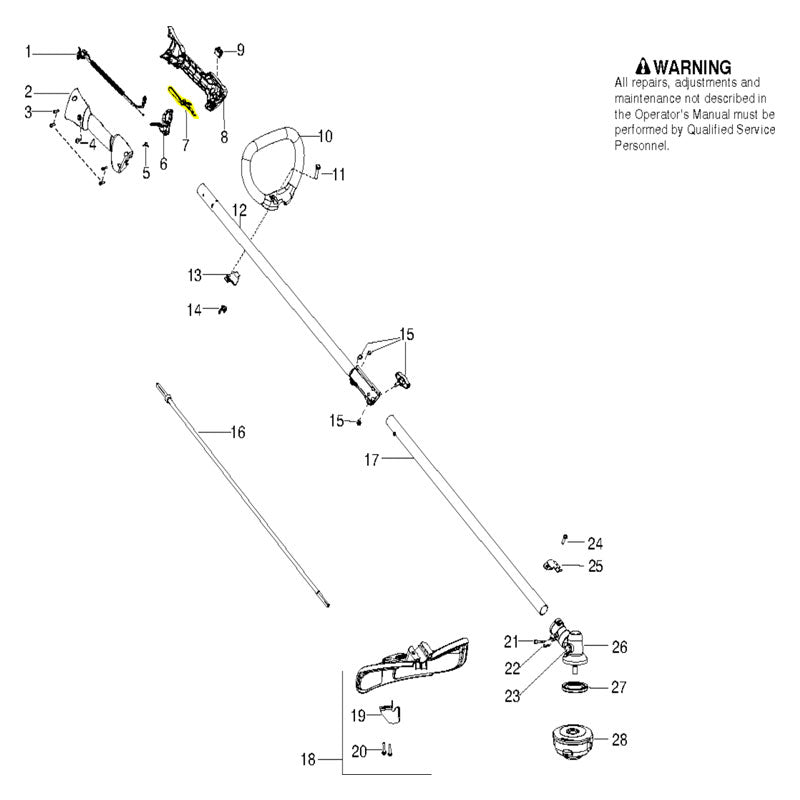 Husqvarna Trimmer Throttle Lock for 128 (574355401)