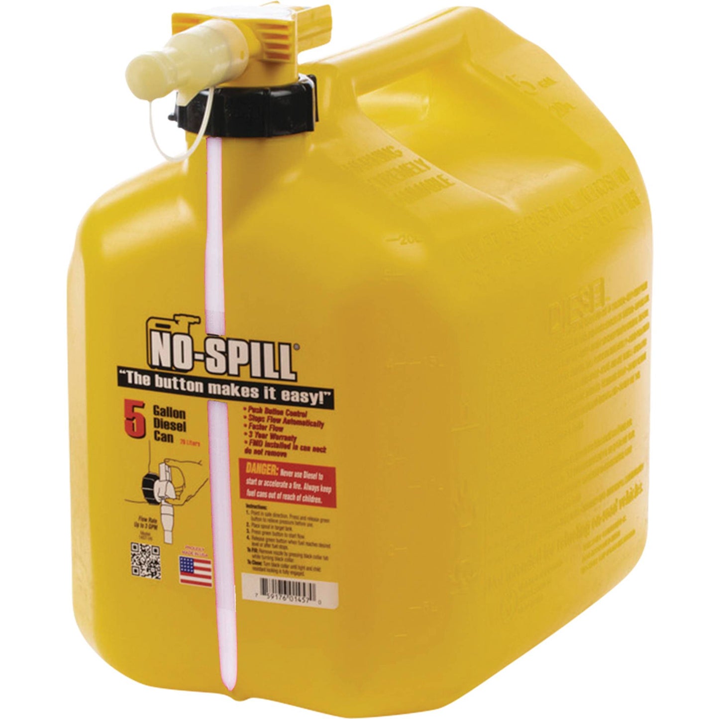 No-Spill 5 Gallon Diesel Can No-Spill 1467 (Stens 765-108)