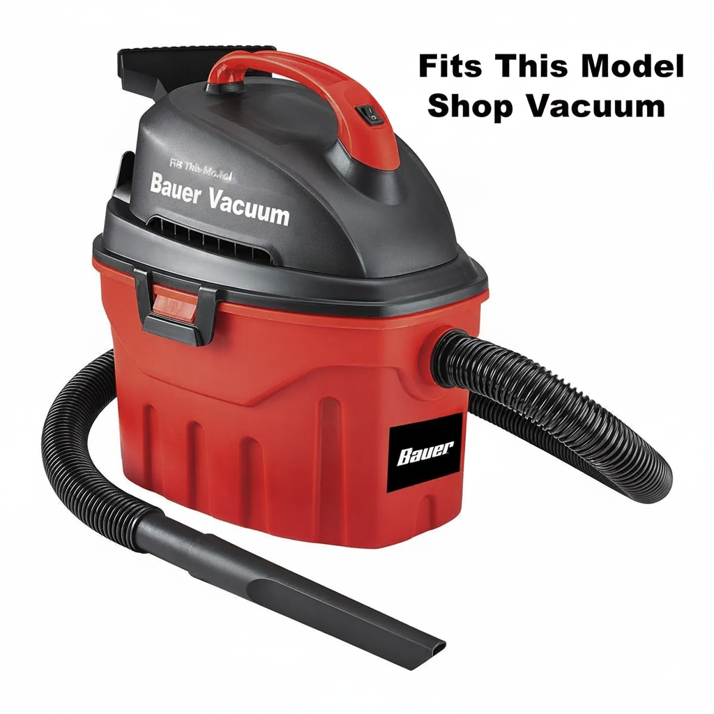 Bauer 3 Gallon, 3 Peak HP Wet/Dry Vacuum Cloth Filter with Clamp Ring (18327)