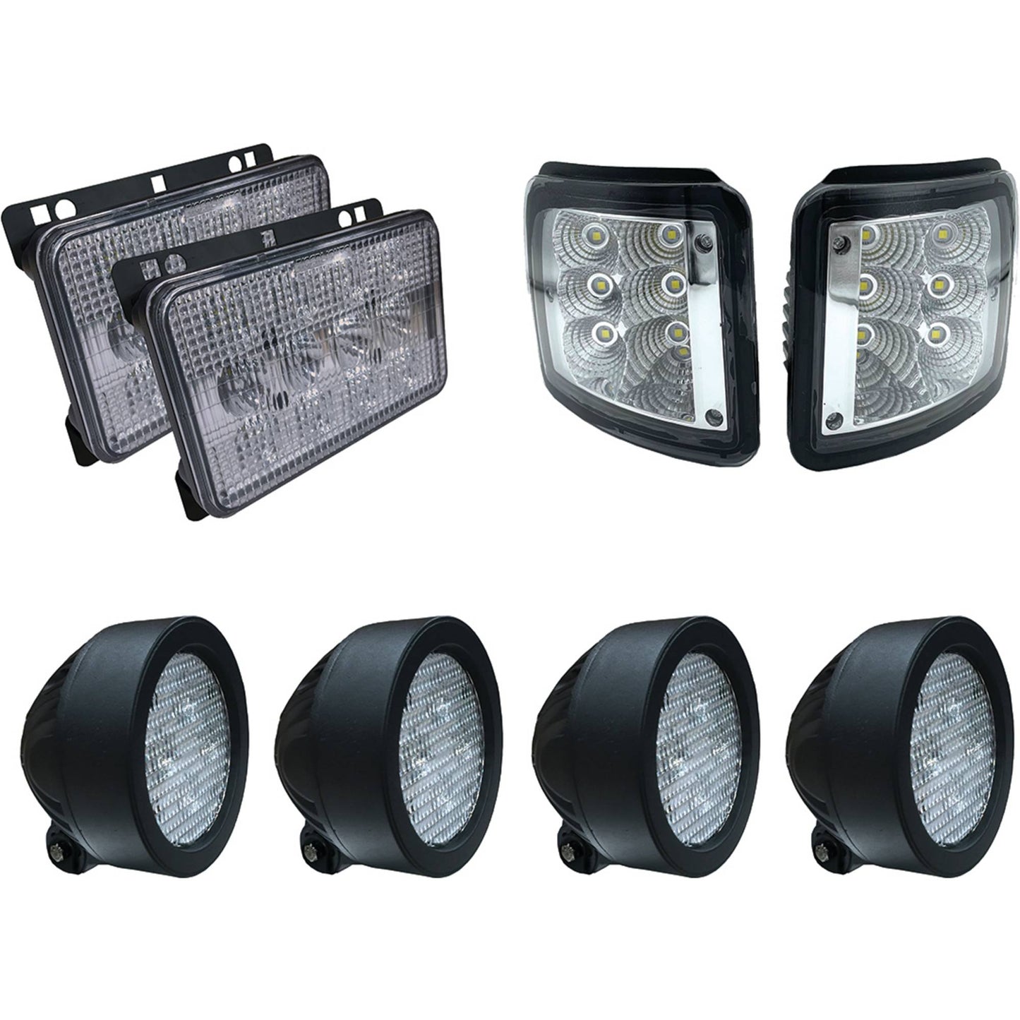 Tiger Lights LED Light Kit John Deere Light Kit 6215-6715 Series & 6230-7330 series (Stens JDKIT-10)