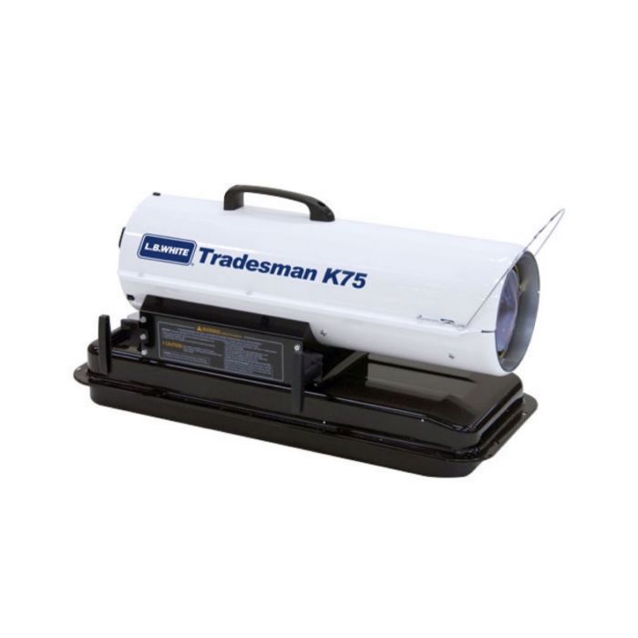 L.B. White Tradesman Forced Air Kerosene Heater, 75,000 BTU Includes Thermostat (K75)