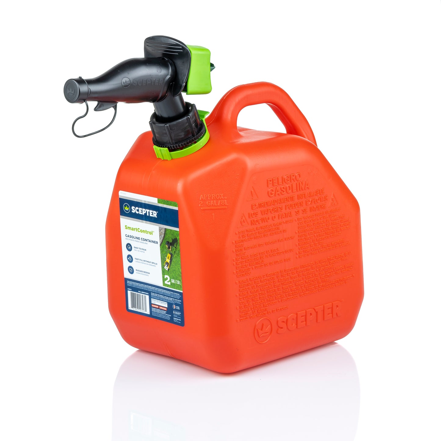Scepter 2 Gallon Red Gasoline Can With Smartcontrol Spout (FR1G252)