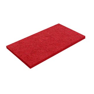Virginia Abrasives Red Buffer 12" X 18" X 1" Thick Pads Box of 5 (416-54180)