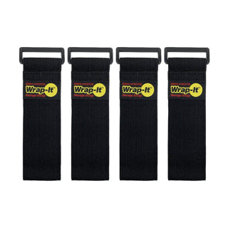 Wrap-It Super Stretch Storage Strap 12" X 2" Pack of 4 (704-12B)