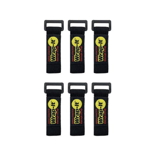 Wrap-It Super Stretch Storage Strap 6" X 1" Pack of 6 (706-06B)
