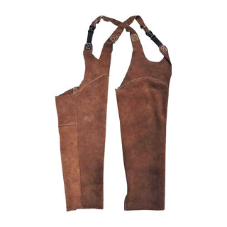 Ironton Leather Welding Sleeves 23in Long Brown 2 Pieces (74947)