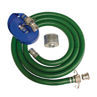 Brave 2" Hose Kit 20-Ft. Suction Hose 50-Ft. Discharge Hose Quick Connect (BRHK2)