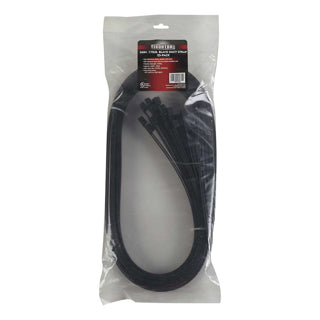 Ironton Multi-Pack Cable Zip Ties 25-Pk 36" L x .354" W 175-Lb Tensile Strength Black (980155)